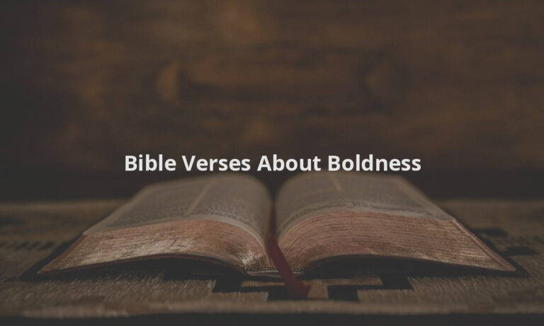 Bible Verses About Boldness