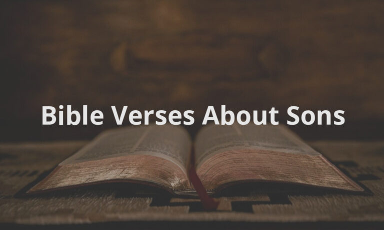 Bible Verses About Sons