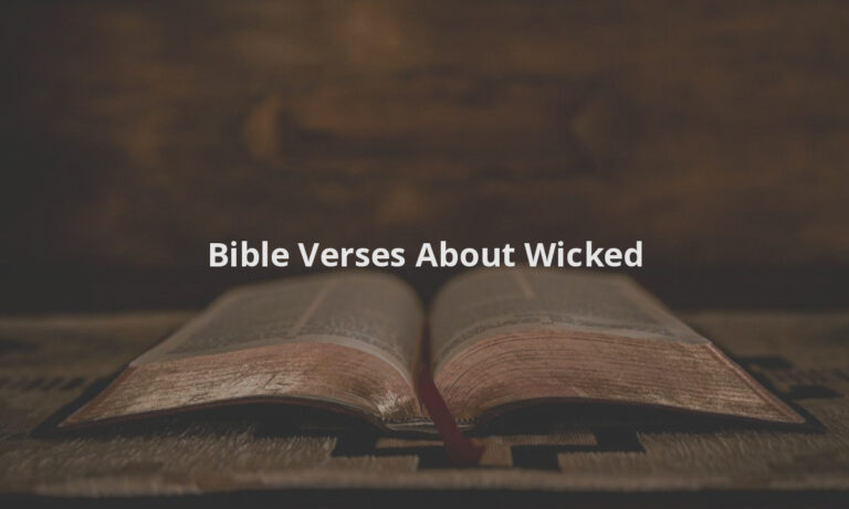 Bible Verses About Wicked