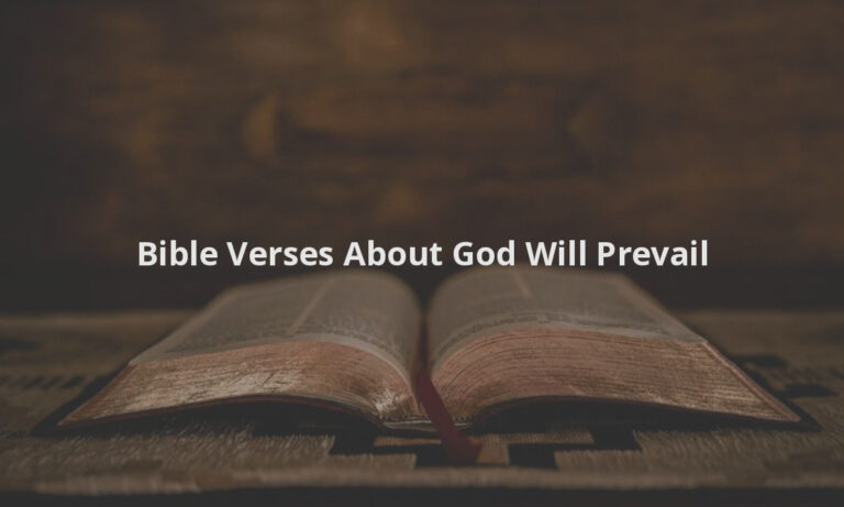 Bible Verses About God Will Prevail